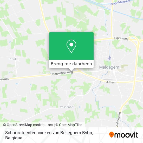 Schoorsteentechnieken van Belleghem Bvba kaart