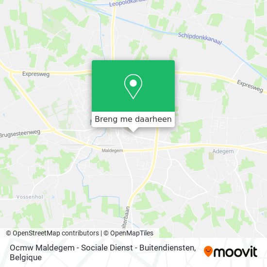 Ocmw Maldegem - Sociale Dienst - Buitendiensten kaart