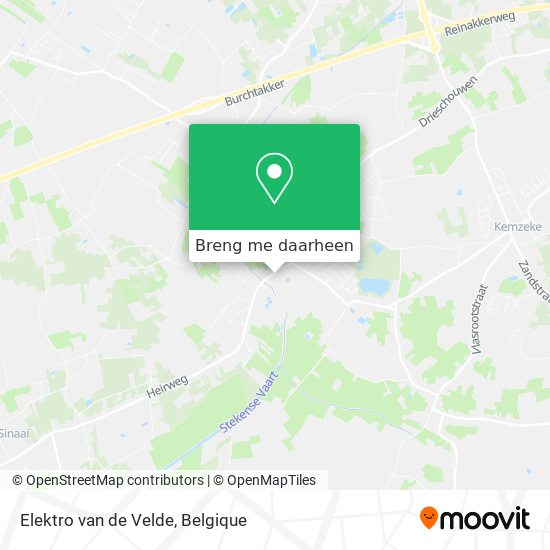 Elektro van de Velde kaart