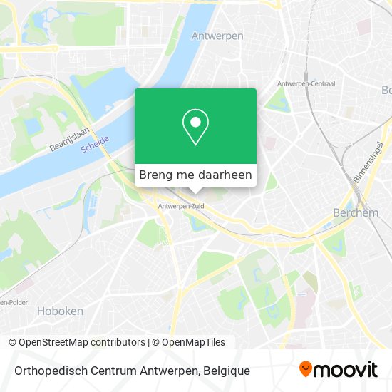 Orthopedisch Centrum Antwerpen kaart