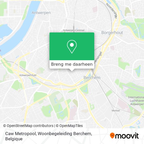 Caw Metropool, Woonbegeleiding Berchem kaart