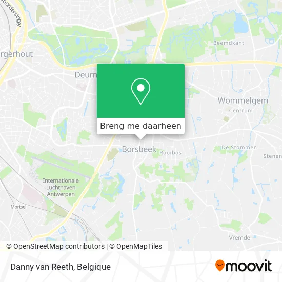 Danny van Reeth kaart