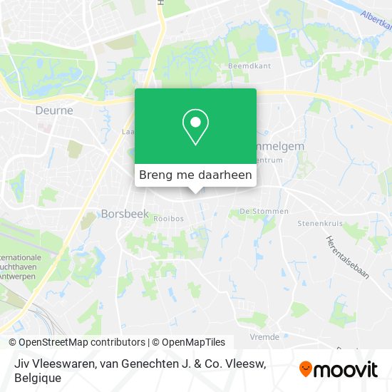Jiv Vleeswaren, van Genechten J. & Co. Vleesw kaart