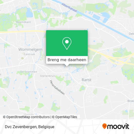 Dvc Zevenbergen kaart