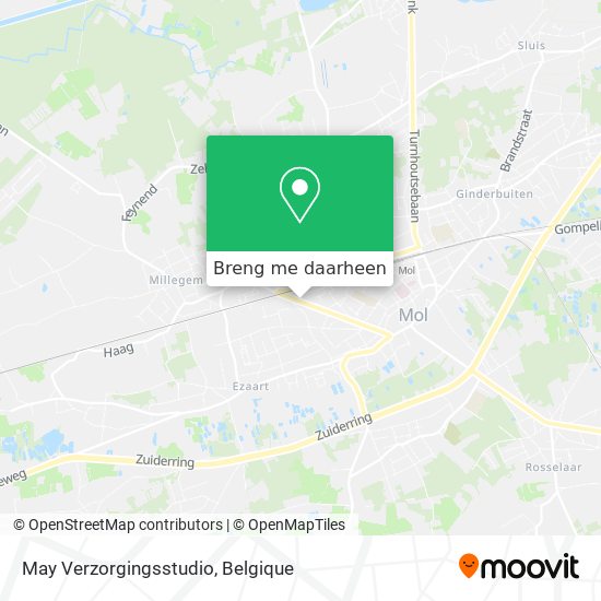 May Verzorgingsstudio kaart