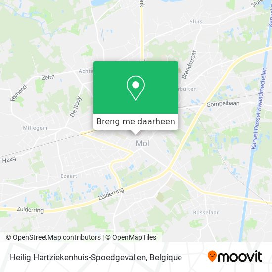 Heilig Hartziekenhuis-Spoedgevallen kaart
