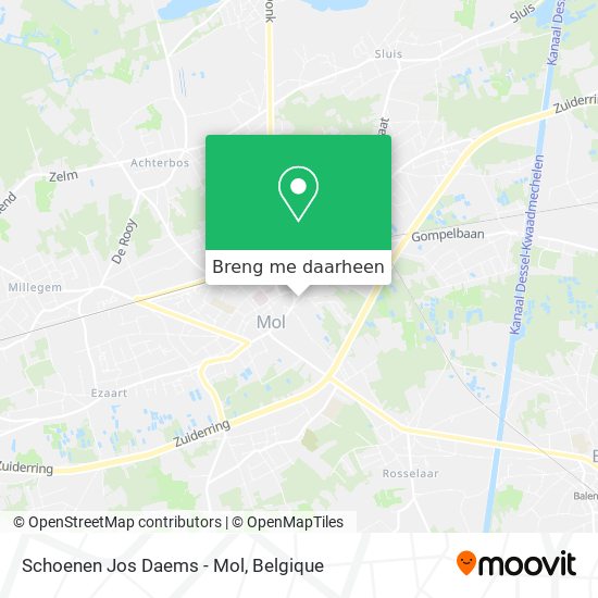 Schoenen Jos Daems - Mol kaart