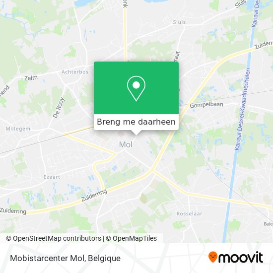 Mobistarcenter Mol kaart