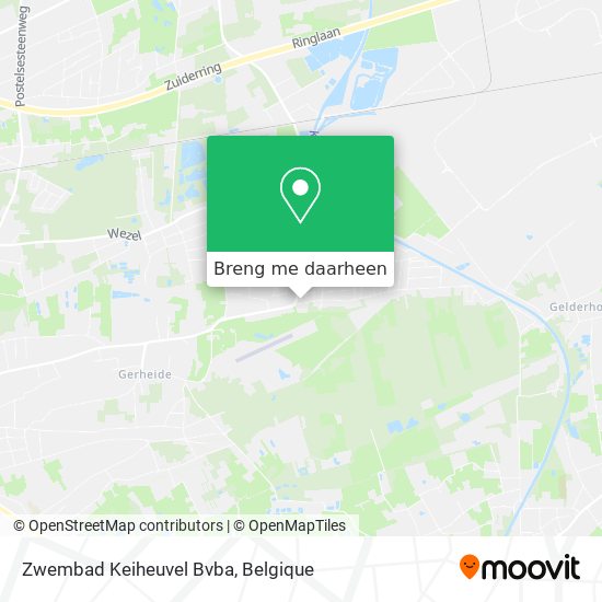 Zwembad Keiheuvel Bvba kaart