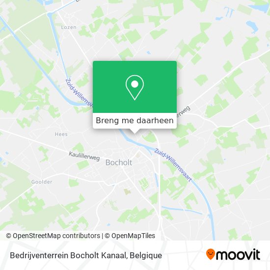 Bedrijventerrein Bocholt Kanaal kaart