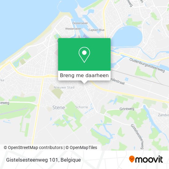 Gistelsesteenweg 101 kaart