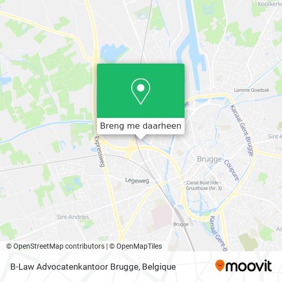 B-Law Advocatenkantoor Brugge kaart