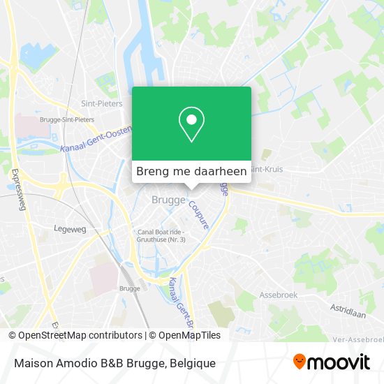 Maison Amodio B&B Brugge kaart