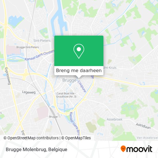 Brugge Molenbrug kaart