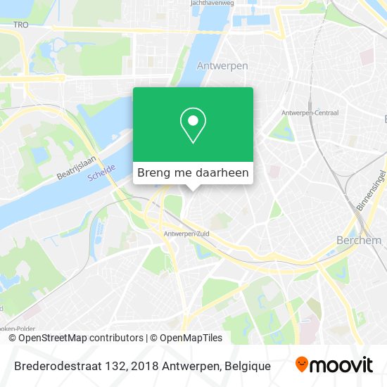 Brederodestraat 132, 2018 Antwerpen kaart