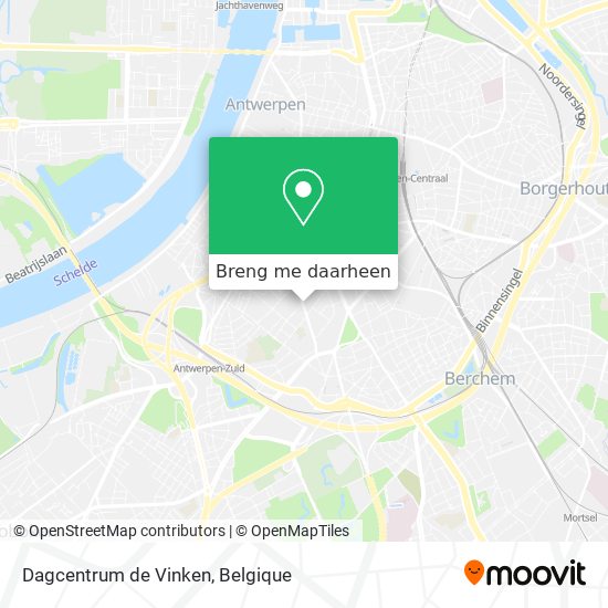 Dagcentrum de Vinken kaart