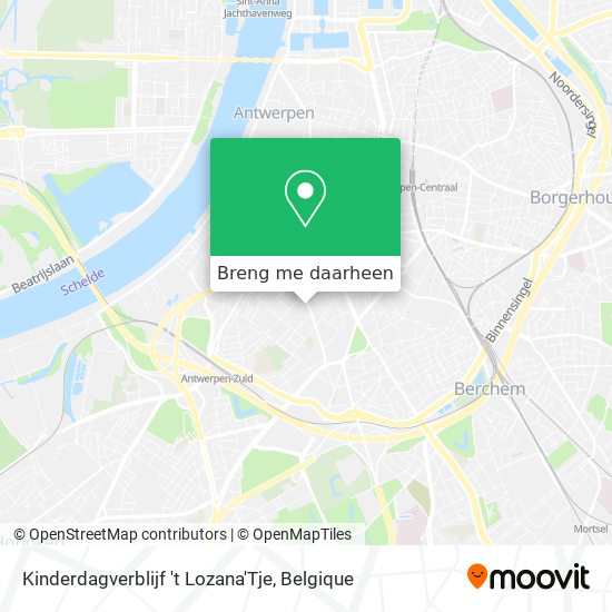 Kinderdagverblijf 't Lozana'Tje kaart