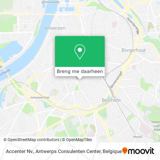 Accenter Nv., Antwerps Consulenten Center kaart