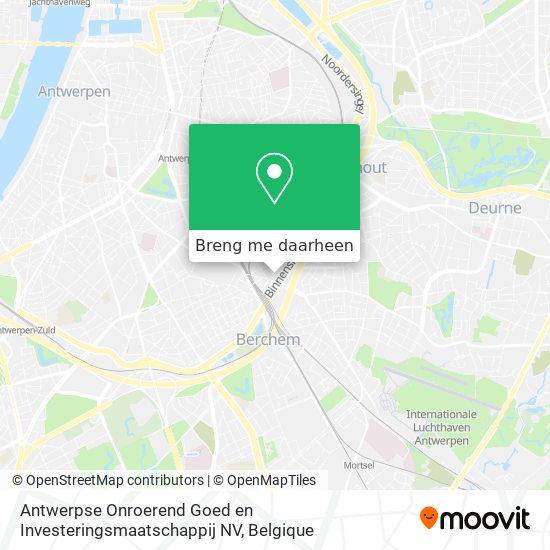 Antwerpse Onroerend Goed en Investeringsmaatschappij NV kaart