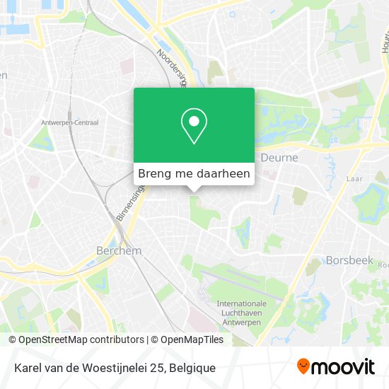 Karel van de Woestijnelei 25 kaart