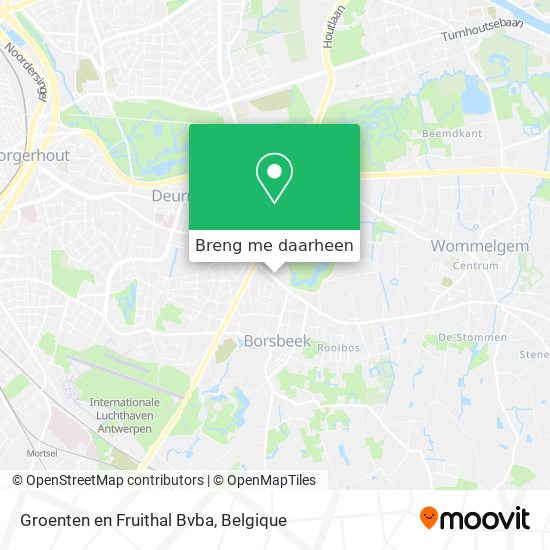 Groenten en Fruithal Bvba kaart