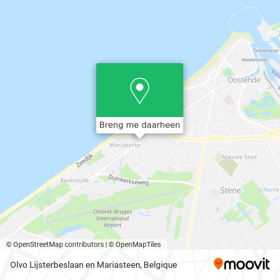 Olvo Lijsterbeslaan en Mariasteen kaart