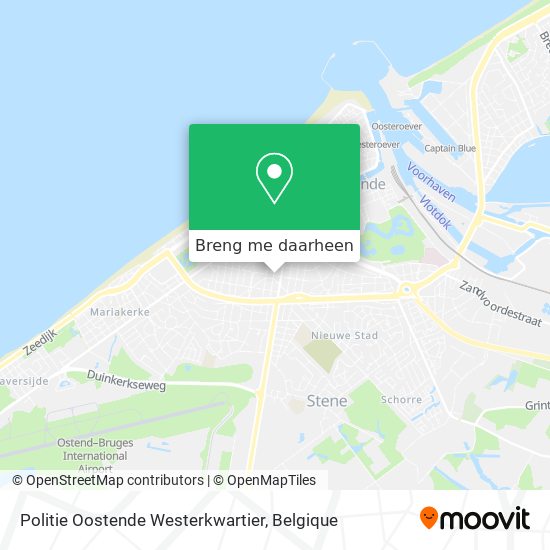 Politie Oostende Westerkwartier kaart