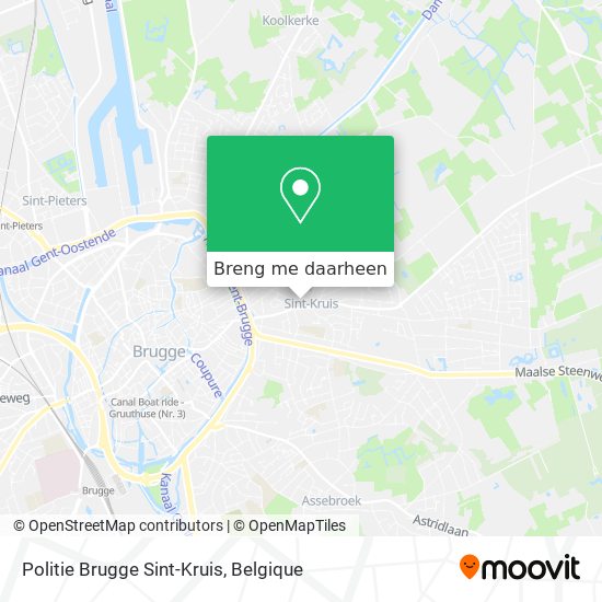 Politie Brugge Sint-Kruis kaart