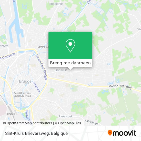 Sint-Kruis Brieversweg kaart