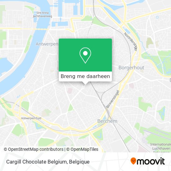 Cargill Chocolate Belgium kaart