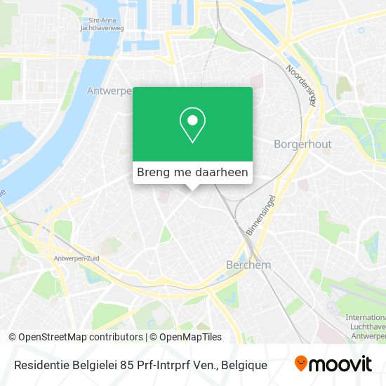 Residentie Belgielei 85 Prf-Intrprf Ven. kaart