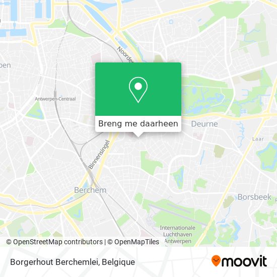 Borgerhout Berchemlei kaart