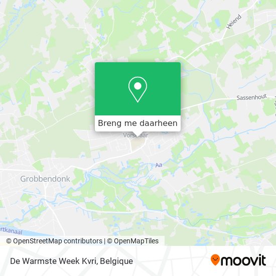 De Warmste Week Kvri kaart