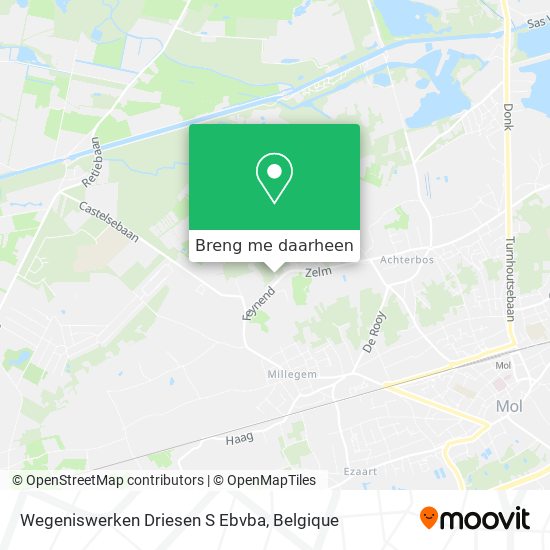 Wegeniswerken Driesen S Ebvba kaart