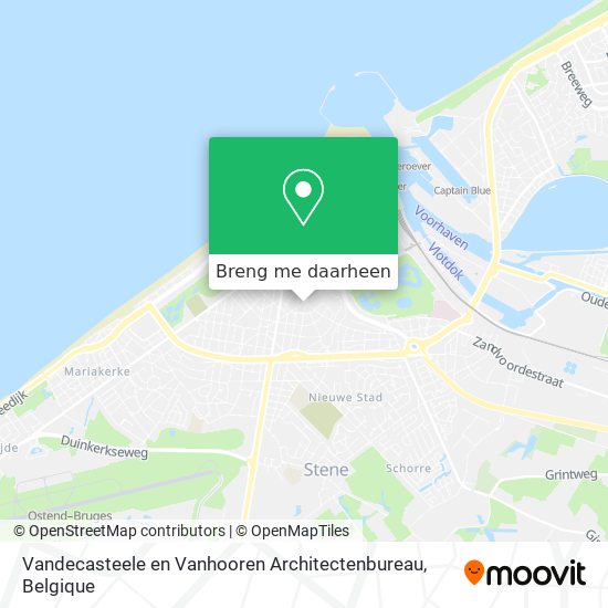 Vandecasteele en Vanhooren Architectenbureau kaart