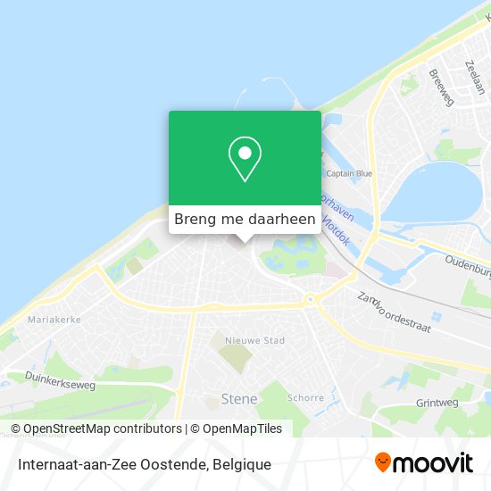 Internaat-aan-Zee Oostende kaart