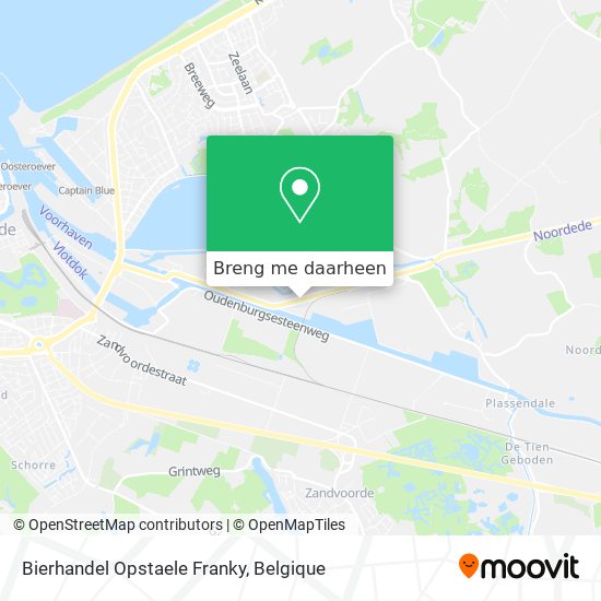 Bierhandel Opstaele Franky kaart