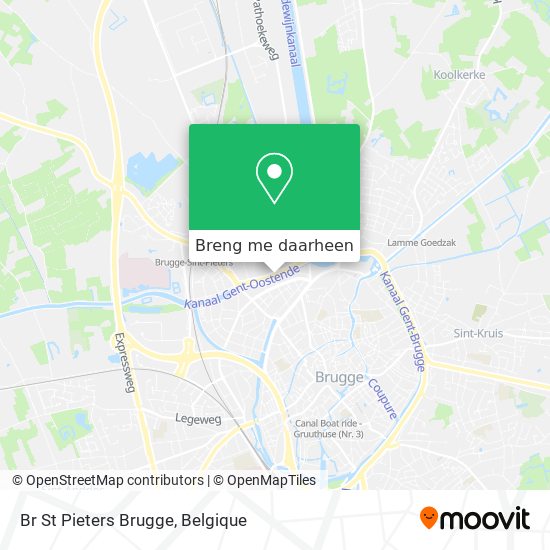 Br St Pieters Brugge kaart