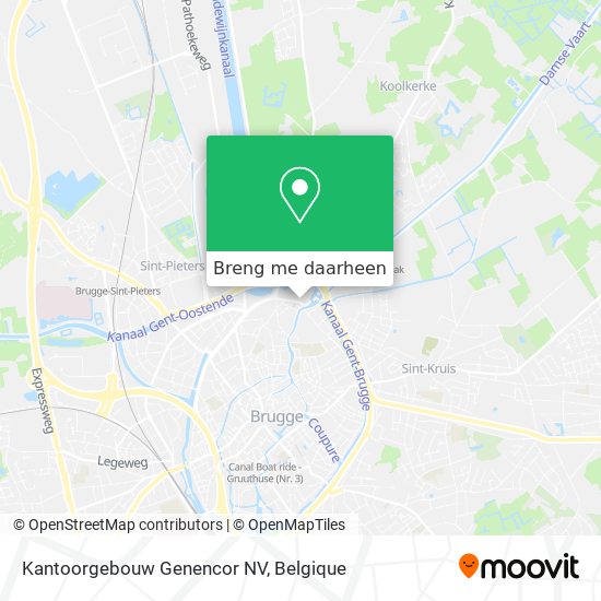 Kantoorgebouw Genencor NV kaart