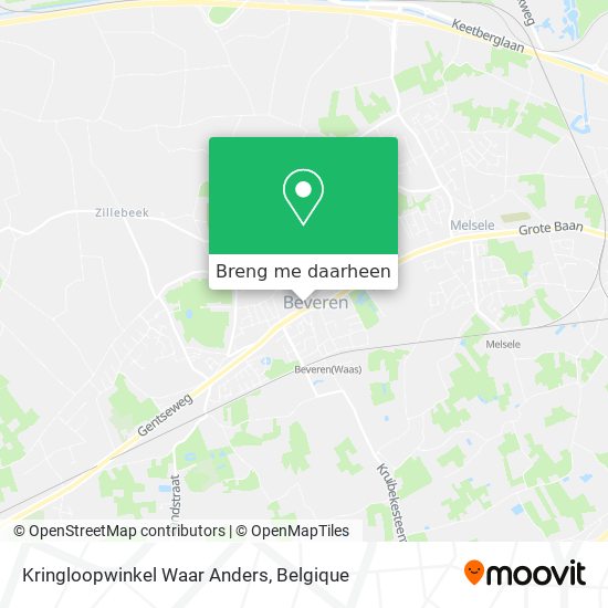 Kringloopwinkel Waar Anders kaart