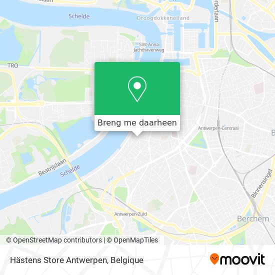 Hästens Store Antwerpen kaart