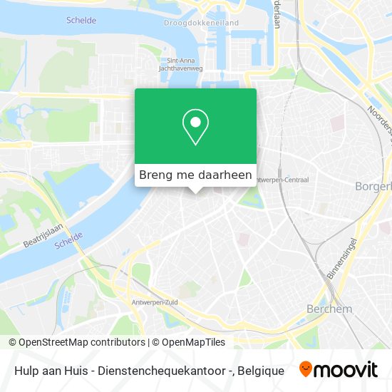Hulp aan Huis - Dienstenchequekantoor - kaart