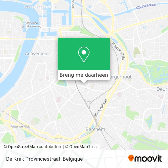 De Krak Provinciestraat kaart