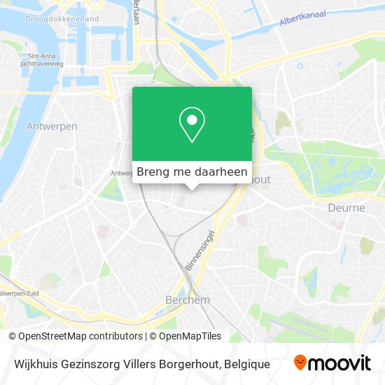 Wijkhuis Gezinszorg Villers Borgerhout kaart