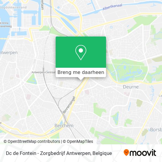 Dc de Fontein - Zorgbedrijf Antwerpen kaart