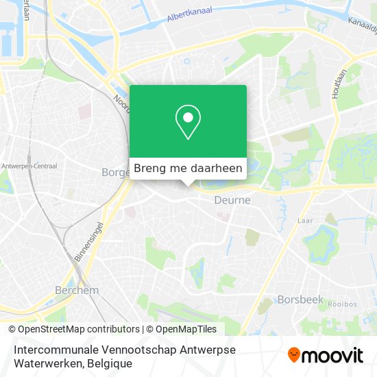 Intercommunale Vennootschap Antwerpse Waterwerken kaart