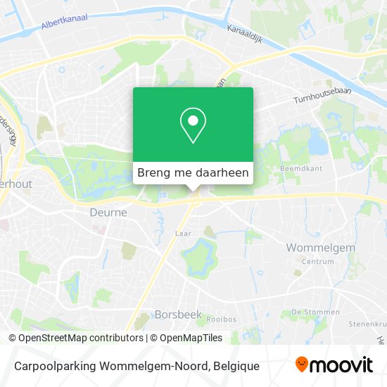 Carpoolparking Wommelgem-Noord kaart