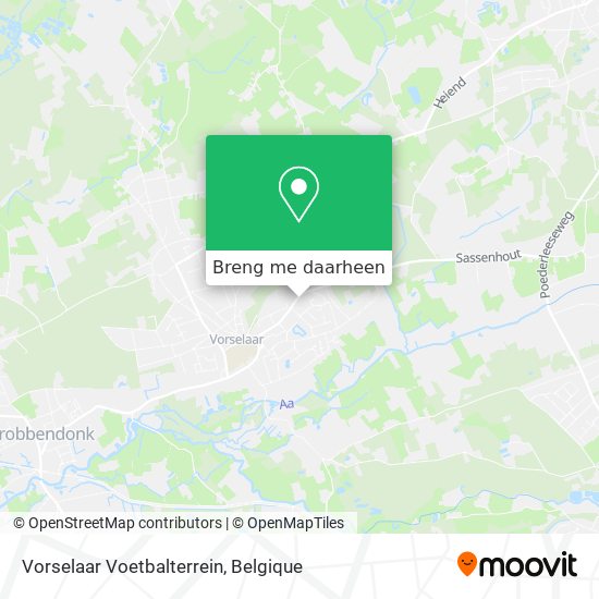 Vorselaar Voetbalterrein kaart