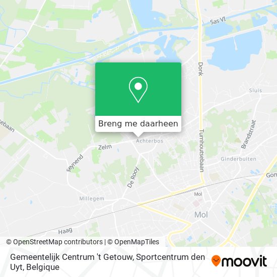 Gemeentelijk Centrum 't Getouw, Sportcentrum den Uyt kaart
