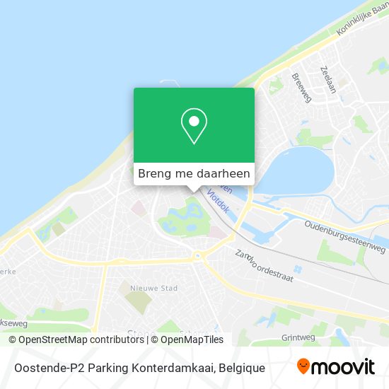 Oostende-P2 Parking Konterdamkaai kaart